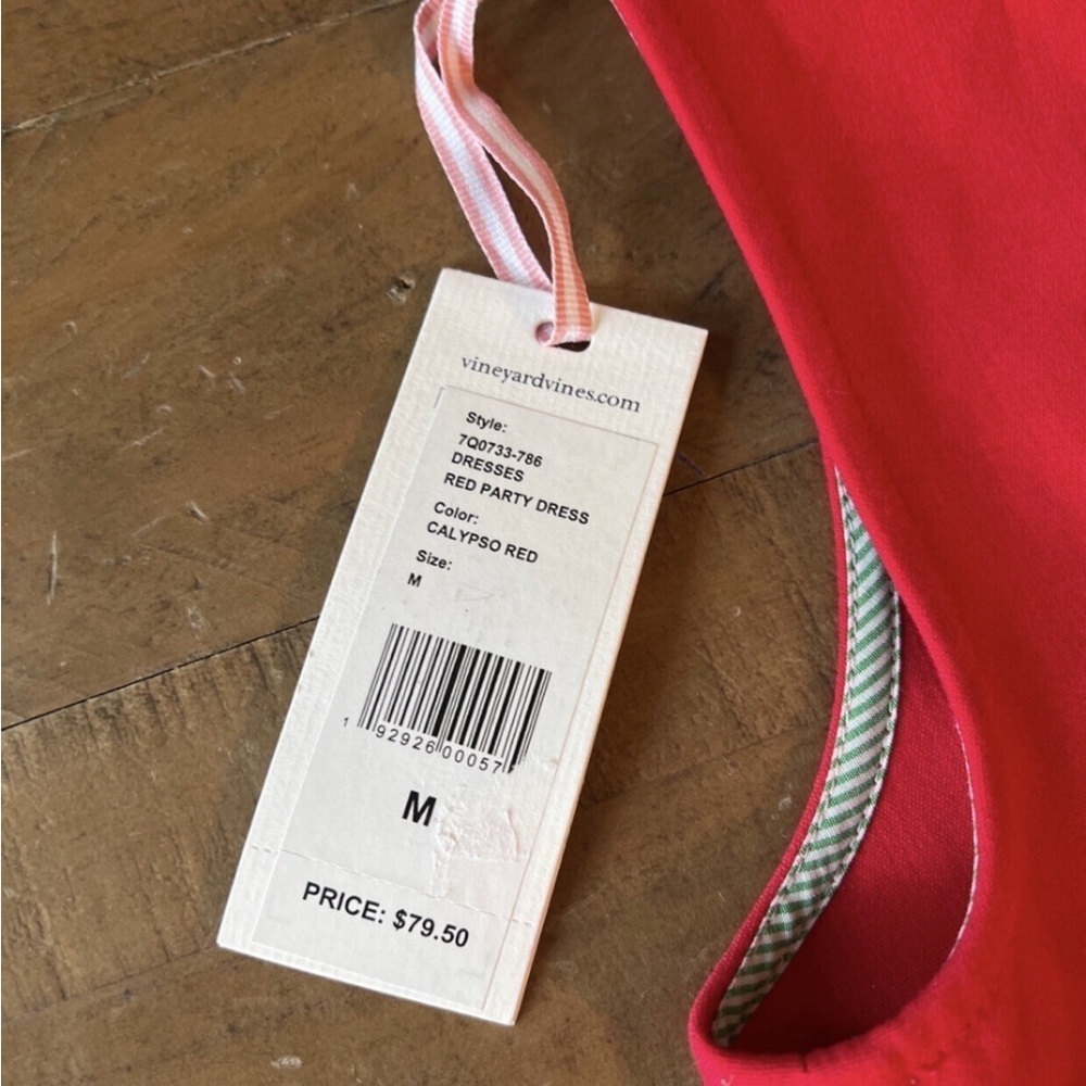 Vineyard vines red drop waist party dress - Picture 5 of 5